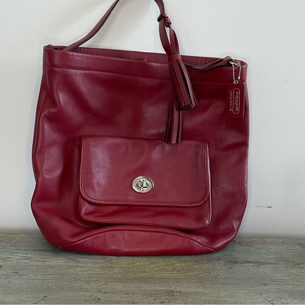 Coach bucket back in Black Cherry